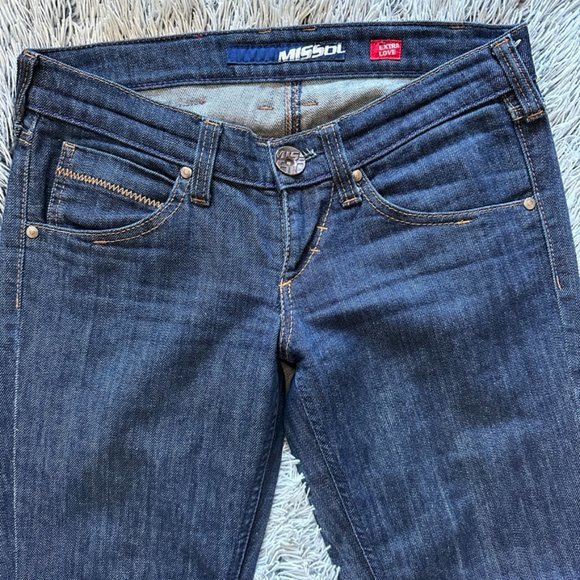 Miss Sixty Y2K RARE 90s 70s 2000s Extra Love Flare‎ Jeans Made In Italy Size 28. - Picture 3 of 8